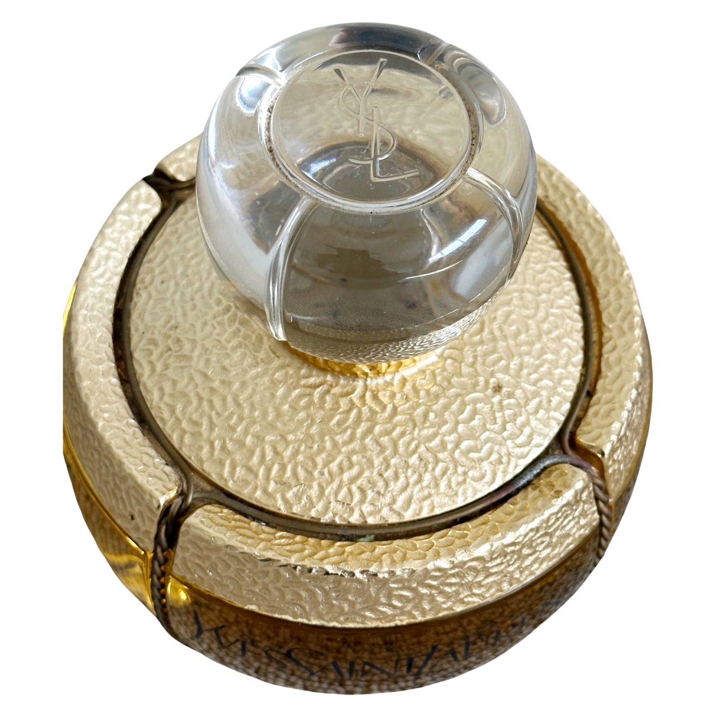 Extra Large Glass YSL Yves Saint Laurent "Champagne" Perfume Factice Display Bottle - Made in France