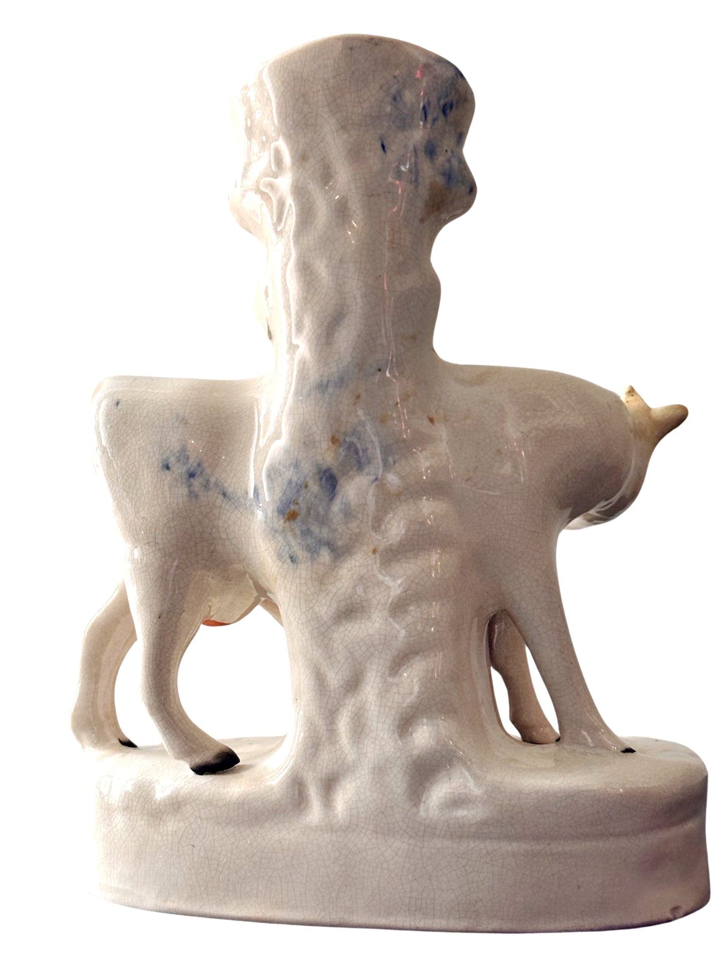 Large Staffordshire Cow & Calf Spill Vase - c.1880