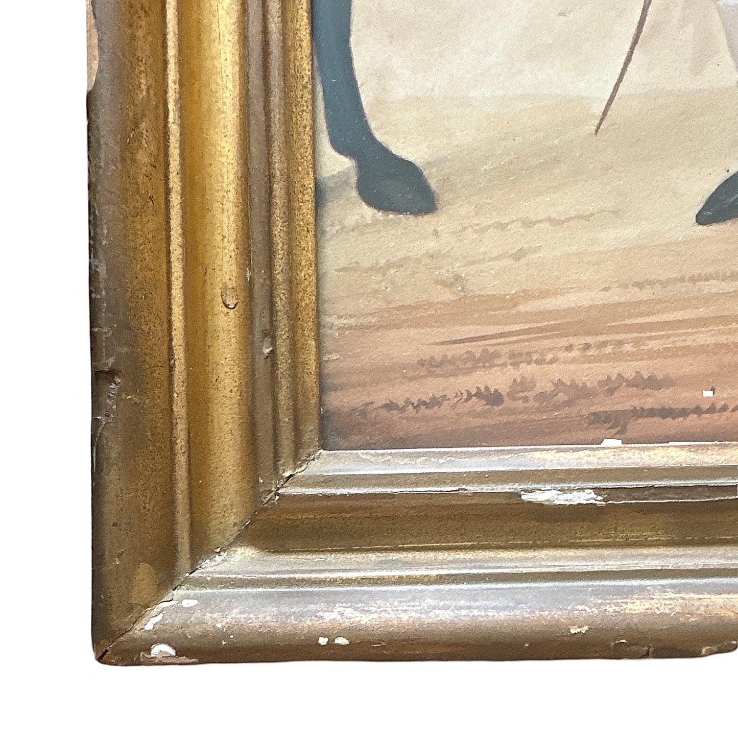 19th Century English Portrait of a Gentleman and Horse