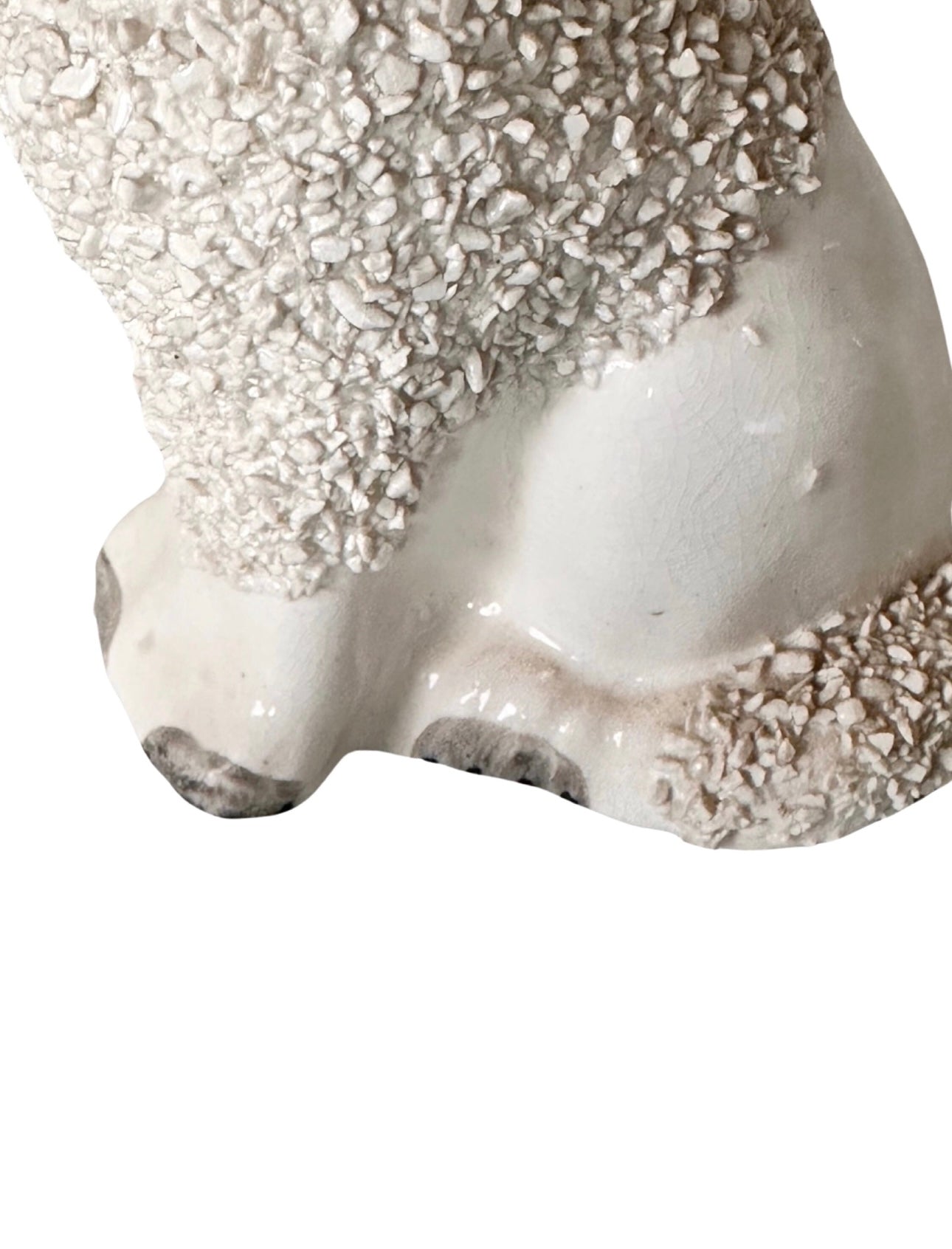 Vintage English Staffordshire Confetti Poodles - a Pair
