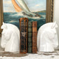 Pair of Vintage Ceramic Horse Head Bookends made by Hispania a LLadro Company