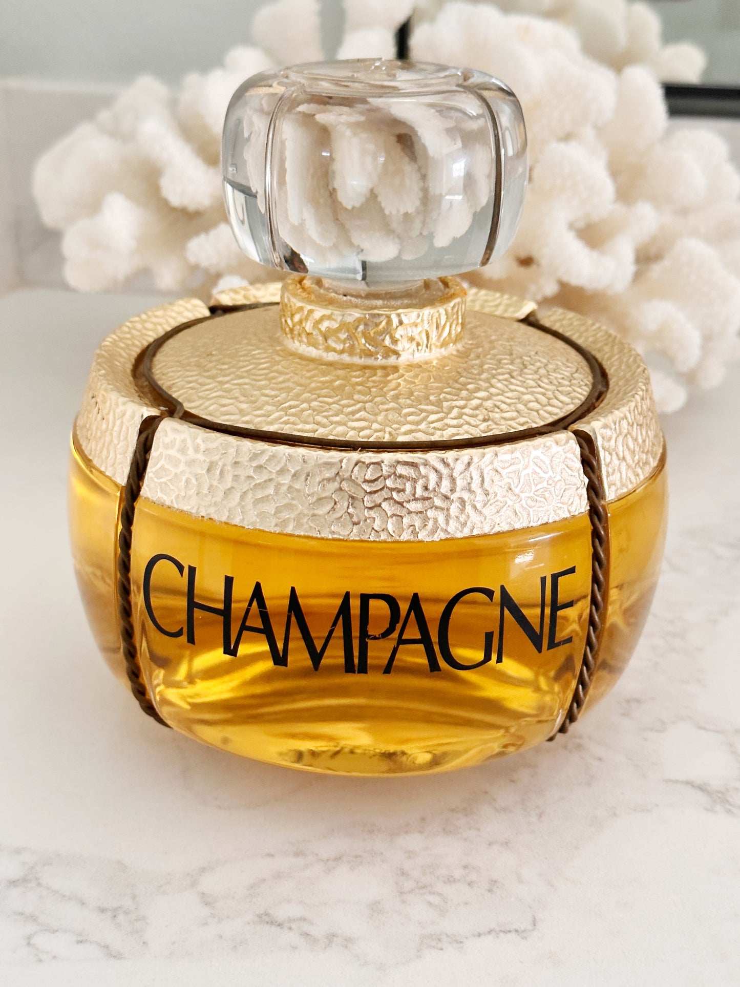 Extra Large Glass YSL Yves Saint Laurent "Champagne" Perfume Factice Display Bottle - Made in France