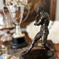 19th Century Grand Tour Bronze Figure of Greek Wrestler Damoxenos