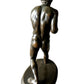 19th Century Grand Tour Bronze Figure of Greek Wrestler Damoxenos