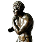 19th Century Grand Tour Bronze Figure of Greek Wrestler Damoxenos