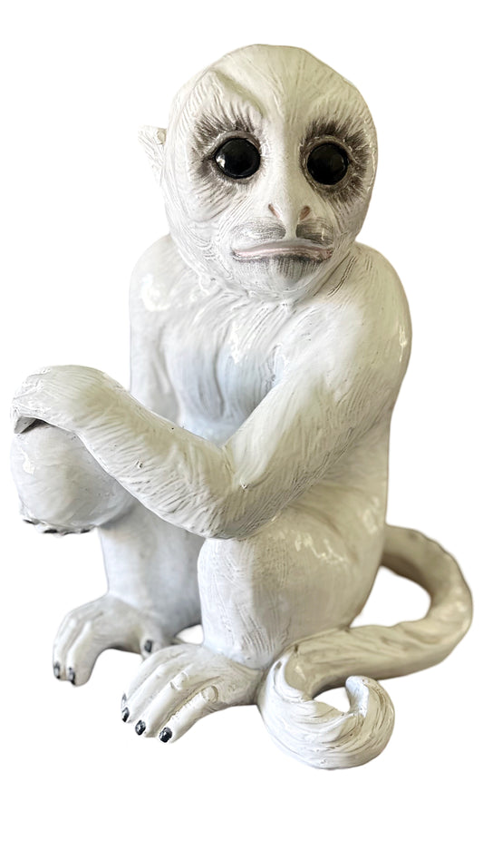 Mid Century Large Italian Ceramic Capuchin Monkey