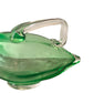 Art Deco Austrian Brass and Emerald Green Crystal Swan Decanter - c.1930s Grandmillenial