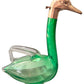 Art Deco Austrian Brass and Emerald Green Crystal Swan Decanter - c.1930s Grandmillenial