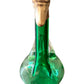 Art Deco Austrian Brass and Emerald Green Crystal Swan Decanter - c.1930s Grandmillenial