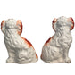 19th Century Russet Staffordshire Dogs or Mantle Dogs - c. 1880s - a Pair