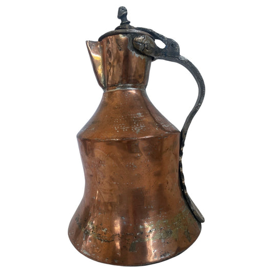 Early Primitive Hand Hammered Copper Vessel Pitcher