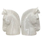 Pair of Vintage Ceramic Horse Head Bookends made by Hispania a LLadro Company