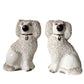 Vintage English Staffordshire Confetti Poodles - a Pair