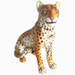 Vintage Italian Ceramic Standing Leopard