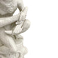 Vintage Blanc de Chin German Porcelain Seated Sitting Monkey Statue