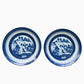Mottahedeh Blue Canton Cake or Charger Platters (a Pair)